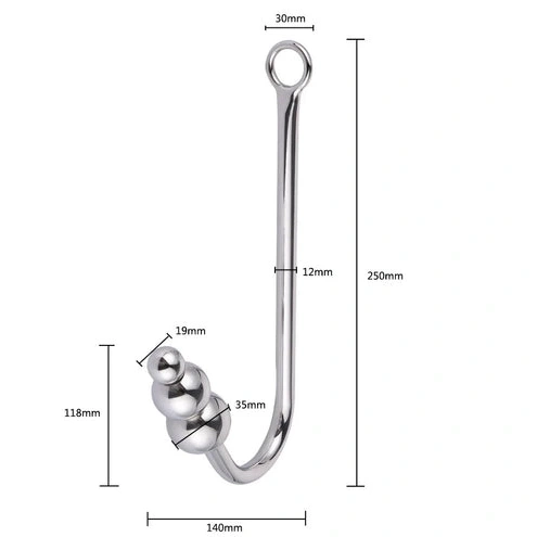 Anal Hooks Elegant Anal Hook Beaded Cuffs and Collar with 5334 0116